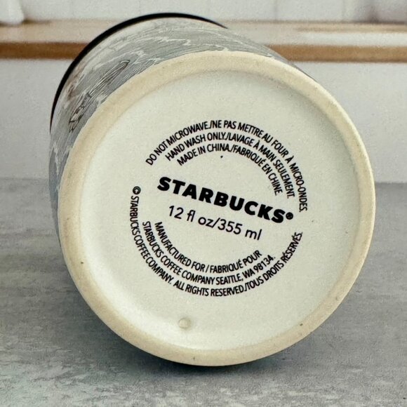 Starbucks ceramic travel tumbler 12 oz Rhode Island edition black - Picture 4 of 7